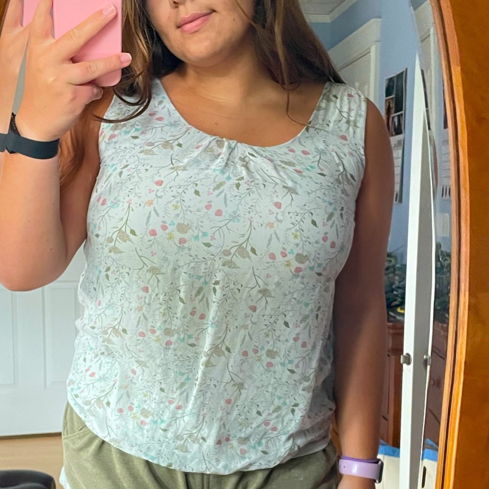 Elena Caldi Flowy Summery Floral Print Blouse